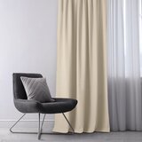  Curtain CARMENA color creamy style classic golden gold metal eyelets braid 140x270 HOMEDE | shoptok.hr