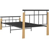  Okvir za krevet od metala i masivne hrastovine 100 x 200 cm | Eponuda.com