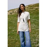 Trendyol Modest Ženska majica Tctss26Rt00004, Krem u