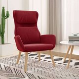  Stolica za opuštanje crvena boja vina baršunasta | shoptok.hr