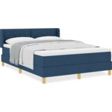 Box spring krevet s madracem plavi 140x190 cm od tkanine | shoptok.hr