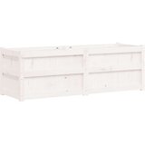 vidaXL Vrtna sadilica bijela 150 x 50 x 50 cm od masivne borovine | shoptok.hr
