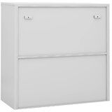  Uredski ormarić s kliznim vratima svjetlosivi 90x40x90 cm čelik | shoptok.hr