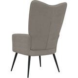  Stol za sproščanje svetlo siv žamet, (20821690) | Shoptok.si