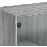  Visoka omara z vrati siva sonoma 68x37x142 cm inženirski les | Shoptok.si