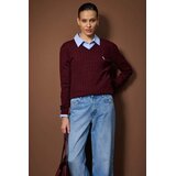 TRENDYOLMILLA ženski duks Twoaw26Kz00259, burgundac Cene