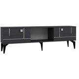 Hanah home tv polica madera anthracite silver