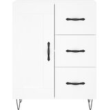  Visoka komoda bijela 69,5x34x180 cm konstruirano drvo Slike