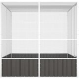  Kavez za ptice antracit 213,5x217,5x211,5 cm pocinčani čelik | shoptok.hr
