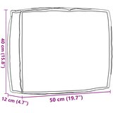  Jastuk Sivo-smeđa 50 x 40 x 12 cm Oxford tkanina | shoptok.hr