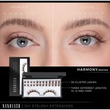 Nanolash DIY Eyelash Extensions set za podalj&amp;scaron;evanje trepalnic doma Harmony BROWN 36 kos Slike