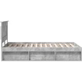  Okvir za krevet Beton 120 x 190 cm Čvrsto borovo drvo | shoptok.hr