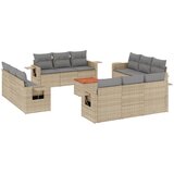 Maison Chic Seti vrtnega pohištva - Vrtna garnitura - Vrtni pohištvo set 13-delna z blazinami bež poli ratan, (21810724) | Shoptok.si