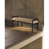 Kave Home Crna/krem klupa od šenila Macaret – | shoptok.hr