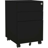  Premična omara za dokumente črna 39x45x60 cm jeklo, (20705437) | Shoptok.si