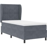  Krevet s opruga kutije Tamno siva 200 x 90 cm Baršun | shoptok.hr
