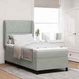  Krevet s opruga kutije Svijetlo siva 200 x 90 cm Baršun | shoptok.hr