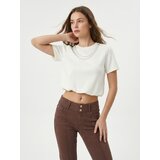 Sinsay Bluza s viskozom s dekorativnim perlama na dekolteu | shoptok.hr