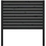  Uzglavlje za krevet crno 81 x 4 x 100 cm od masivne borovine | shoptok.hr