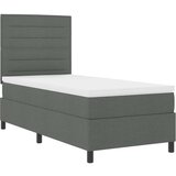  Krevet s Madracem Tamno Siva Tkanina 90 x 200 cm | shoptok.hr