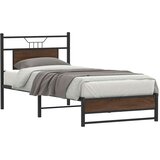  Posteljni okvir brez vzmetnice hrast 90x200 cm inženirski les, (21829687) | Shoptok.si