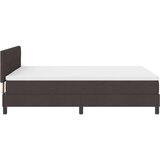 Box Spring krevet s madracem Tamnosmeđi 160x200 cm Tkanina | shoptok.hr