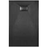 vidaXL Kad za tuš SMC črna 100x80 cm | Shoptok.si
