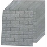  3D zidne tapete s uzorkom cigli samoljepljive 40 kom antracit | shoptok.hr