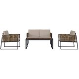 Modern Living Vrtni Set Magaluf, Antracit, Rjava, 4-Delno | Shoptok.si