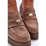 Boto Women's Suede Half Boots on Heel Beige Dunadia | Shoptok.si