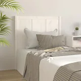 vidaXL Posteljno vzglavje belo 105,5x4x100 cm trdna borovina