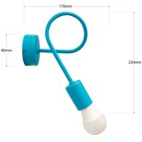  LED zidno svetlo OXFORD 1xE27/15W/230V plavo | Eponuda.com