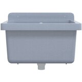 vidaXL Umivaonik za zidnu montažu sivi 40 x 40 x 24 cm od smole | shoptok.hr