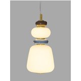 Nova Luce Bijela/u zlatnoj boji metalna LED viseća svjetiljka s mogućnosti zatamnjivanja s porculanskim sjenilom/sa staklenim sjenilom ø 17 cm Palo – | shoptok.hr