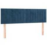 vidaXL Krevet s oprugama i madracem tamnoplavi 140x190 cm baršunasti | shoptok.hr