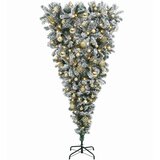  Obrnuto umjetno božićno drvce s granama 150 cm 150 LED lampica | shoptok.hr