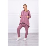 Kesi Set with Baggy trousers dark pink Cene