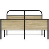 vidaXL Okvir kreveta bez madraca boja hrasta sonome 120x190 cm drveni | shoptok.hr