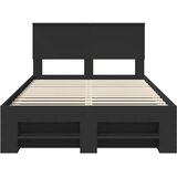  Krevetna konstrukcija Crna 120 x 200 cm Konstruirano drvo | shoptok.hr