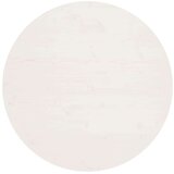 vidaXL mizna plošča bela Ø90x2,5 cm trdna borovina | Shoptok.si