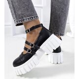 Gemre Black lace-up shoes with tractor sole Jonell | shoptok.hr