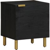 Maison Chic Dvo delni komplet Nočne omarice - Nočne mize črna 40x33x46 cm trden mangov les, (21686761) Cene