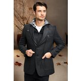 Dewberry K7540 MEN'S COAT-LIGHT PATTERNED ANTHRACITE Cijene