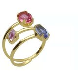 Vittoria Ženski victoria cruz sabina multicolor gold prsten sa swarovski kristalima ( a4319-mda ) Cene