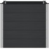  Povišena gredica - Vrtna gredica Crna 100 x 100 x 91 cm WPC i aluminij - 100 x 100 x 91 cm Crna | shoptok.hr