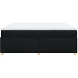  Krevet s oprugama i madracem crni 200x200 cm od tkanine | shoptok.hr