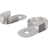  Držač za šipku u ormaru 2 pcs Bijeli cink 40 x 18 x 10 mm | shoptok.hr