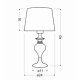Lesnina XXXL NAMIZNA SVETILKA 24/24/40 cm | Shoptok.si