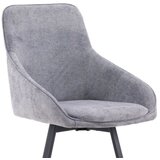 Venture Home Rosie blagovaonska stolica s rukohvatima, siva, set od 2 | shoptok.hr