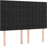  Uzglavlje Crno 144x5x118/128 cm Baršunasto | Eponuda.ba